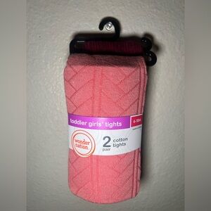 Wonder Nation Coral Girls' Tights